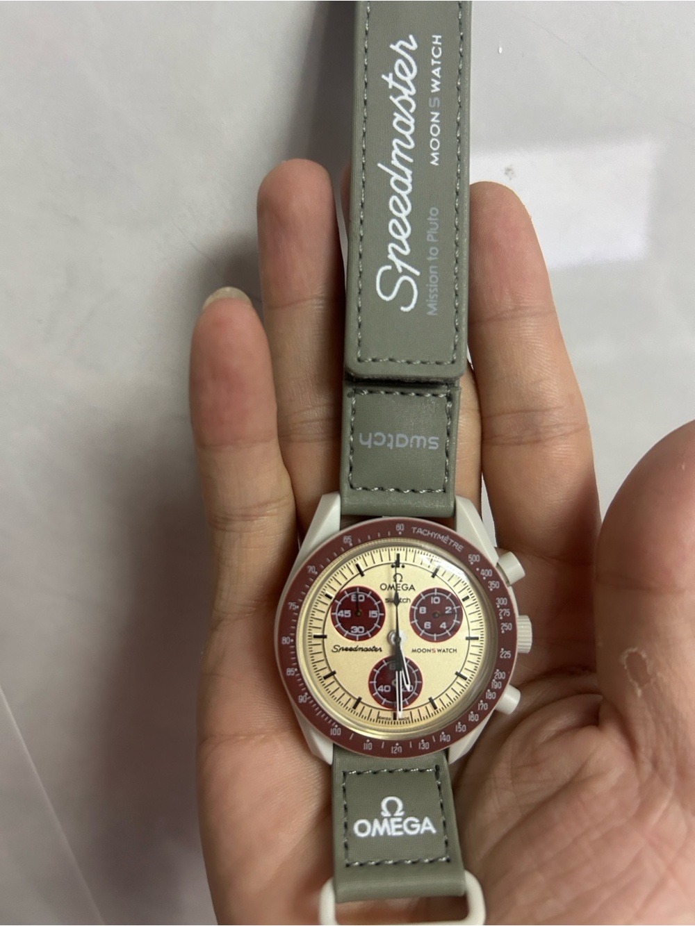 NWT Swatch X Omega Moonswatch Mission To The Pluto Watch